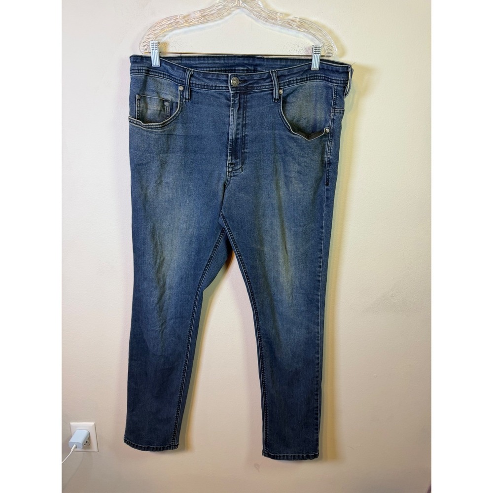 Buffalo David Bitton Men Jeans Axel Slim Stretch Blue 40x32